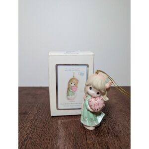 Precious Moments Love Is The Best Gift Of All year 2011 Girl Ornament 111002 NEW